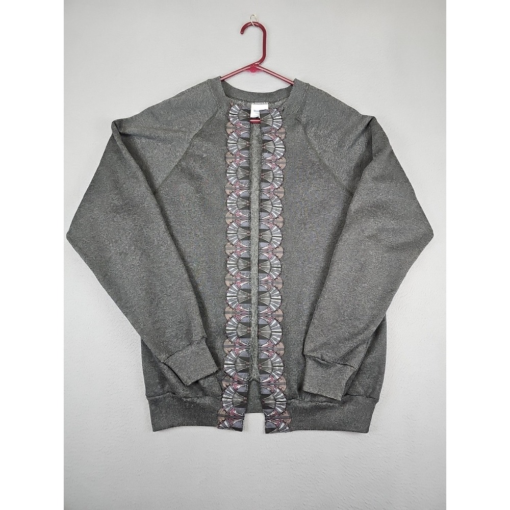 Vintage Steinwurtzel Cardigan Women's Size Large Gray‎ Classic Preppy Old Money